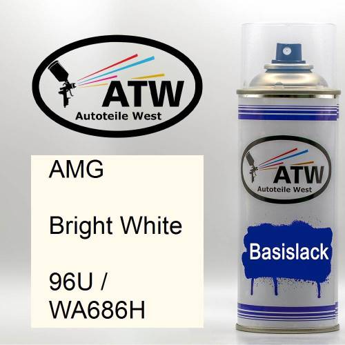 AMG, Bright White, 96U / WA686H: 400ml Sprühdose, von ATW Autoteile West.